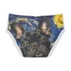 ALAZA Cute French Bulldog Starry Sky Oil Painting Boys' Briefs Soft Underwear Available in Sizes 3t Multicolor view 3