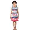 Aflyko Sleeveless Dress for Girl Batik Tie Dye Red Blue White Casual Dress Loose Fit Sundress Summer Infant Tank Playwear Dance Dress Cute Kiddo Outfit 4T view 2