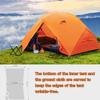 3F UL Gear Waterproof 1/2Person Camping Tent, Windproof Outdoor 3/4Seasons Tent, Portable Camping & Hiking Tent Shelter for Backpacking (Khaki - 210T Polyester Taffet, 2 Person - 3 Seasons) view 3