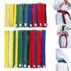 YS0911 Professional Taekwondo Belt Karate Judo Double Wrap Martial Arts Stripe Sports B Sweat Waist Band for Women, Blue-180cm view 3