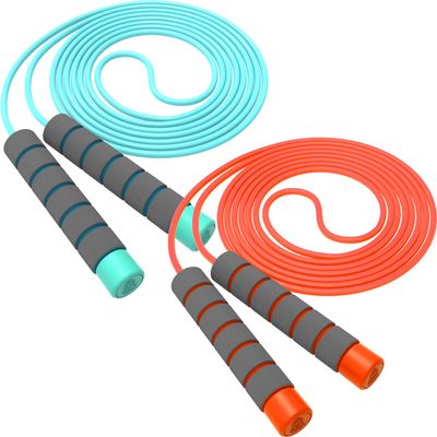 Adjustable Soft Skipping Rope - Kids to Adults, Toddler to Senior, Skin-Friendly Foam Handles, Flexible Exercise - Outdoor, Indoor