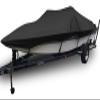 10-24FT Trailerable Boat Covers for V-Hull, TRI-Hull, Runabout Boat, Pro-Style Bass Boats 420D Waterproof Boat Cover, Black,12~14FT68in view 1