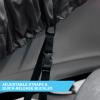 10-24FT Trailerable Boat Covers for V-Hull, TRI-Hull, Runabout Boat, Pro-Style Bass Boats 420D Waterproof Boat Cover, Black,12~14FT68in view 3