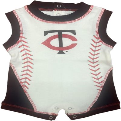VF Minnesota Twins Infant Toddler Boy's Romper Creeper - Soft 100% Cotton - Cute Team Spirit Outfit- 3 Designs (0-3 Months), Blue