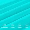 Auranso Girls Crop Tops Summer Short Sleeve Round Neck T Shirts Basic Tee for Kids Turquoise 7-8 Years view 3