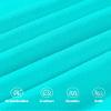 Auranso Girls Crop Tops Summer Short Sleeve Round Neck T Shirts Basic Tee for Kids Turquoise 5-6 Years view 3