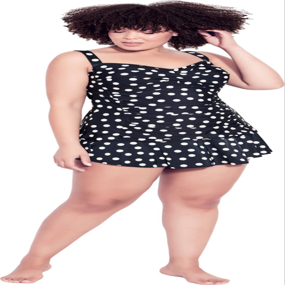 Evans Women's Plus Size Twist Print Tankini Top, 14