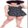 Evans Women's Plus Size Twist Print Tankini Top, 14 view 1