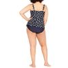 Evans Women's Plus Size Twist Print Tankini Top, 14 view 2