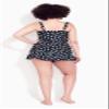 Evans Women's Plus Size Twist Print Tankini Top, 14 view 3