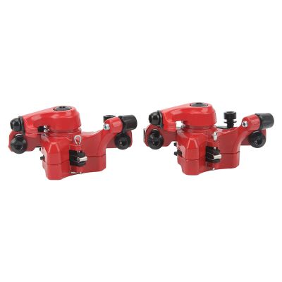 POENVFPO Disc Brake,2 PCS Aluminum Alloy Mountain Brake Kit Cable Puller Replacement Parts for Electric Scooter (Red)