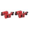 POENVFPO Disc Brake,2 PCS Aluminum Alloy Mountain Brake Kit Cable Puller Replacement Parts for Electric Scooter (Red) view 1