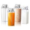 4 Pack Milk Carton Water Bottles 17oz/500ml Leak Proof Plastic Water Bottle Reusable BPA Free Sports Water Bottle Carton Shaped Juice Milk Bottle for Gym Camping Hiking Travel Sports, Dishwasher Safe view 1