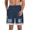 Custom Dallas Shorts for Men, Personalized Men's Beach Shorts with Name Number, Customized Quick Dry Football Shorts Gifts for Men Youths Women Fans view 2