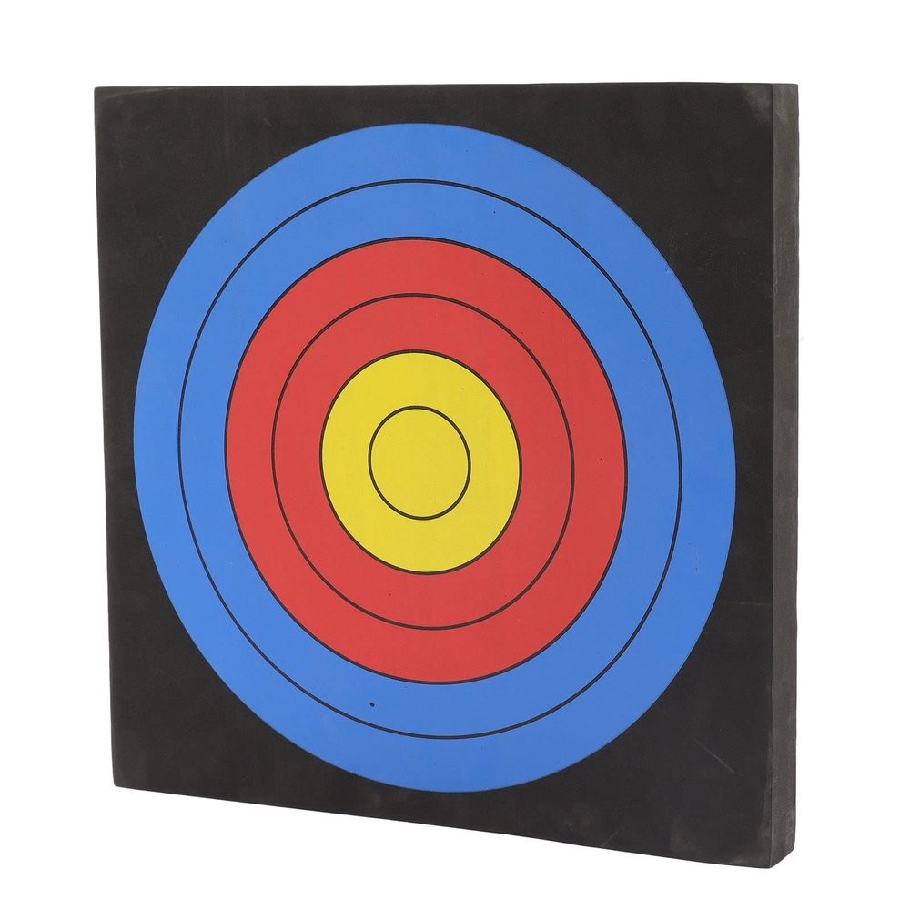 Archery Target for Backyard, 19.7in 10 Ring EVA Arrow Target, Portable Archery Arrow Target Moving Foam Target Hunting Practice Accessories for Outdoor Shooting Practice