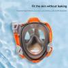 Diving mask Face Dry Snorkel Mask for Adults Anti Fog Prescription Lens Compatible Explore Underwater Adventures with Clarity (Black) view 4