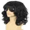 karlery California 70s 80s Rocker Wig Men Women Long Curly Black Halloween Costume Wig view 1