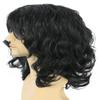 karlery California 70s 80s Rocker Wig Men Women Long Curly Black Halloween Costume Wig view 4