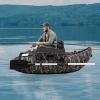 Inflatable Boat, Outdoor Fishing Boat, One Person Portable Boat Raft, Inflatable Fishing Boat Touring Kayak for Adults, Inflatable Sport Tender Fishing Dinghy Boat w/Air Pump (Camouflage) view 3