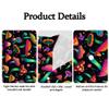 ReLuB Funky Hawaiian Shirt for Men, Psychedelic Colorful Mushrooms Graphics Button Down Beach Shirts Design Pattern Vacation Shirts (XL), X-Large view 4