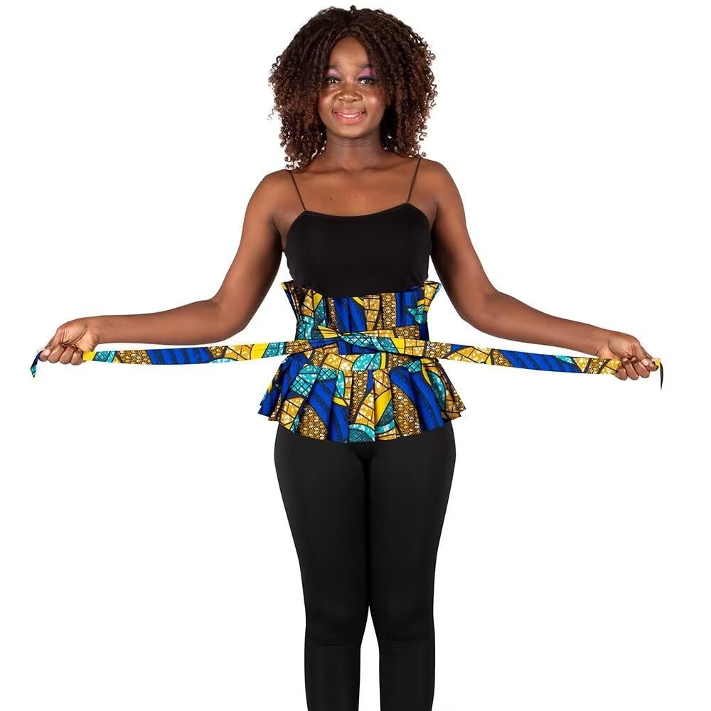 African Women Belt Printed Retro Wide Belt or Fashionable Shawl African Clothing Accessories