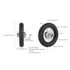 JooWing 2.5-10" Rear Wheel Tire Assembly/10" Rim Diameter Rear Wheel Rim Tyre for 50cc 70cc 90cc 110cc Dirt Pit Bike CRF50 DRZ70 PW50 view 3
