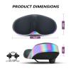 YLG Oversized Noseless Bike Seat for Men Women Comfort - Extra Large Noseless Padding Bicycle seat Suitable for City, Electric Bikes, Wide Bike Saddle Cushion (Noseless - Rainbow XXL) view 2
