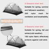 3F UL Gear Waterproof 1/2Person Camping Tent, Windproof Outdoor 3/4Seasons Tent, Portable Camping & Hiking Tent Shelter for Backpacking (Off-White - 210T Polyester Taffet, 2 Person - 4 Seasons) view 4