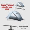 3F UL Gear Waterproof 1/2Person Camping Tent, Windproof Outdoor 3/4Seasons Tent, Portable Camping & Hiking Tent Shelter for Backpacking (Khaki - 15D Nylon, 1 Person- 3 Seasons) view 3