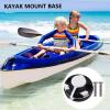 Diyeeni Kayak Track Mount, Accessory Mounting Base with Stainless Steel Screws, Replacement Kayak Light Pole Base for Fishing Poles or Flags, Light Poles, Fish Finder Brackets view 2