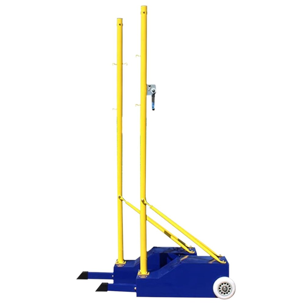 LAOMANTU Volleyball net Badminton Net Portable Freestanding with Stable Base Easy and Fast Installation Easy to Move with Wheels