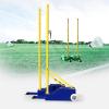 LAOMANTU Volleyball net Badminton Net Portable Freestanding with Stable Base Easy and Fast Installation Easy to Move with Wheels view 2