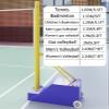LAOMANTU Volleyball net Steel Volleyball/Badminton Fillable Stand with Wheels Indoor & Outdoor Use Family Outdoor Games(Style4) view 3