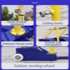 LAOMANTU Volleyball net Steel Volleyball/Badminton Fillable Stand with Wheels Indoor & Outdoor Use Family Outdoor Games(Style4) view 4