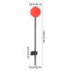 Pilipane Portable Mini Ice Fishing Rod Tip Set for Winter Fishing Enthusiasts Stainless Steel Red Balls Spring Tips (L) view 2