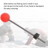 Pilipane Portable Mini Ice Fishing Rod Tip Set for Winter Fishing Enthusiasts Stainless Steel Red Balls Spring Tips (L) view 3