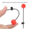 Pilipane Portable Mini Ice Fishing Rod Tip Set for Winter Fishing Enthusiasts Stainless Steel Red Balls Spring Tips (L) view 4