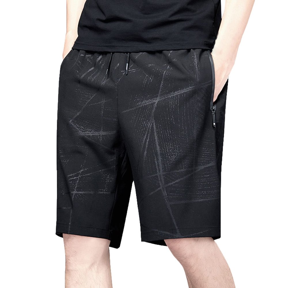 Ymosrh Casual Athletic Shorts for Men, Workout Gym Shorts Lightweight Bodybuilding Training Pants Shorts with (3XL, Gray)