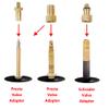 SagaSave Bike Value Adapter Set Presta to Schrader to Dunlop Compatible with DV, AV, SV Valves for Bike Gym Balloon Pump Easy to Use (Set C) view 4