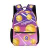 CUXWEOT Personalized Waterproof School Daypack Softball Pink Purple Shoulders Bags Backpack view 1
