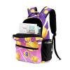 CUXWEOT Personalized Waterproof School Daypack Softball Pink Purple Shoulders Bags Backpack view 2