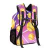 CUXWEOT Personalized Waterproof School Daypack Softball Pink Purple Shoulders Bags Backpack view 3