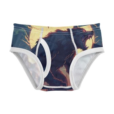 ALAZA Wolf Moon House Boys' Briefs Soft Underwear Available in Sizes 6y Multicolor