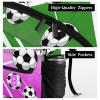 CUXWEOT Personalized Soccer Purple Green Waterproof School Backpack Custom Travel Bookbags for Gift view 4