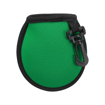 PATIKIL Golf Ball Washer Pouch, 1 Pack Portable Golf Balls Cleaner Pocket Bag with Hanging Clip for Women Men Golf Exercise, Green