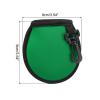 PATIKIL Golf Ball Washer Pouch, 1 Pack Portable Golf Balls Cleaner Pocket Bag with Hanging Clip for Women Men Golf Exercise, Green view 2