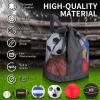 Leyndo 18 Pcs Sport Balls Bulk Set Basketball Football Volleyball Soccer Playground Baseball with Sport Equipment Bag Pump for Adults Gifts Outdoor Indoor(Black) view 3