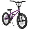 cubsala Freestyle BMX Bike, 20 Inch Kids Bicycle for 7-13 Years Old Kids and Beginner Level Rider, Purple view 1
