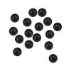PATIKIL 4mm Fishing Beads, 200Pcs Soft Plastic Round Rubber Fishing Bait Eggs Rig Bead Tackle Lures Accessories with Storage Box, Black view 1