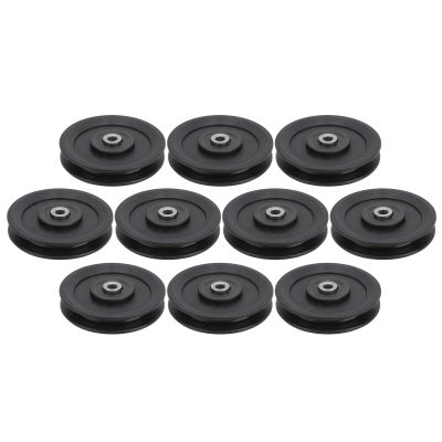 10pcs 115mm Pulley Nylon Fitness Bearing Pulley Home Gym Attachments Exercise Strength Training Accessory for Workout